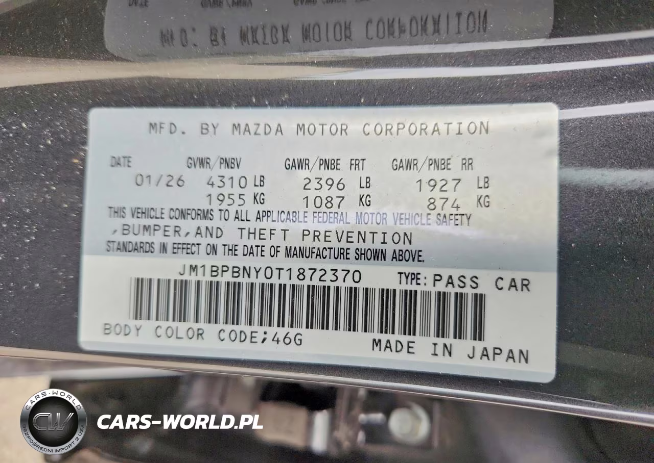 2026 Mazda 3 Premium Plus VIN:JM1BPBNY0T1872370 - 12