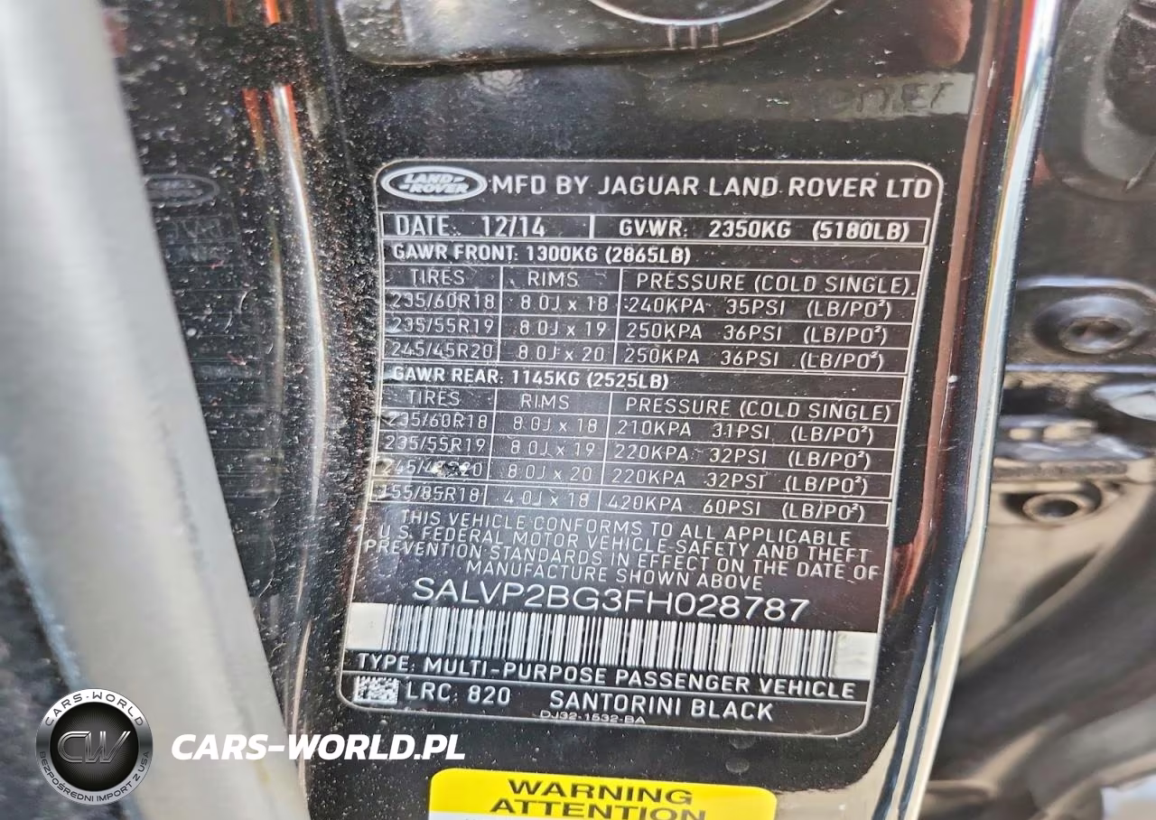 2015 Land Rover Range Rover Evoque Pure Plus VIN:SALVP2BG3FH028787 - 12
