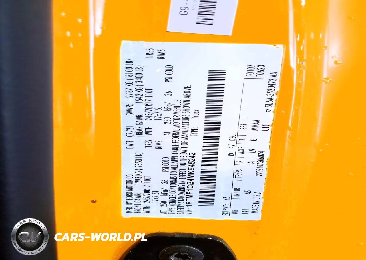 2021 Ford F150 VIN:1FTMF1CB4MKE45242 - 12