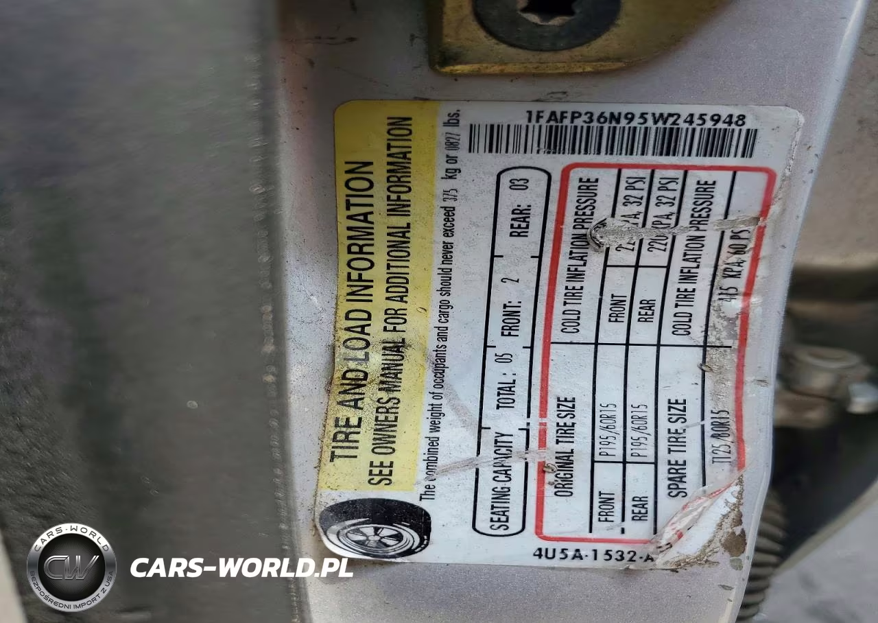 2005 Ford Focus Zxw VIN:1FAFP36N95W245948 - 13