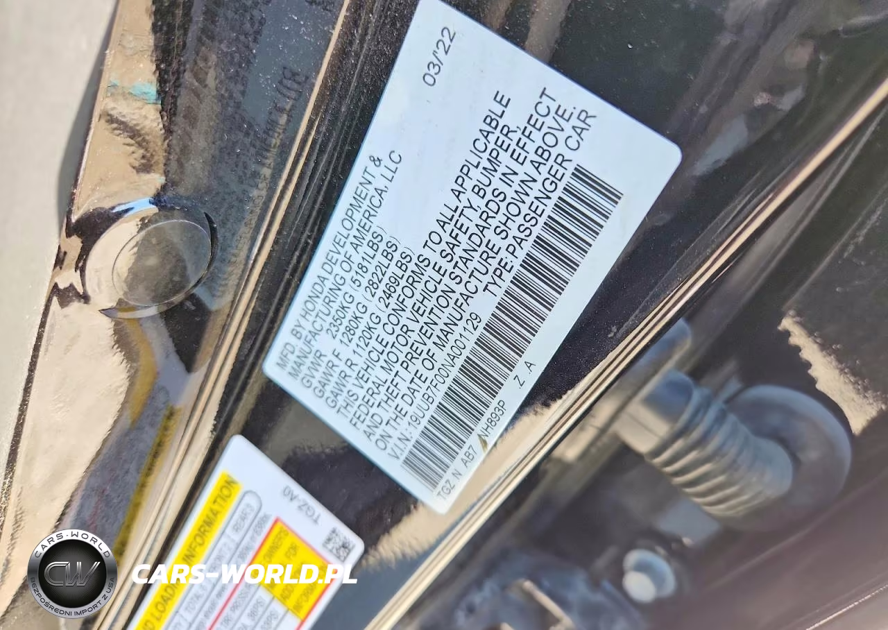2022 Acura Tlx Type S VIN:19UUB7F00NA001129 - 12