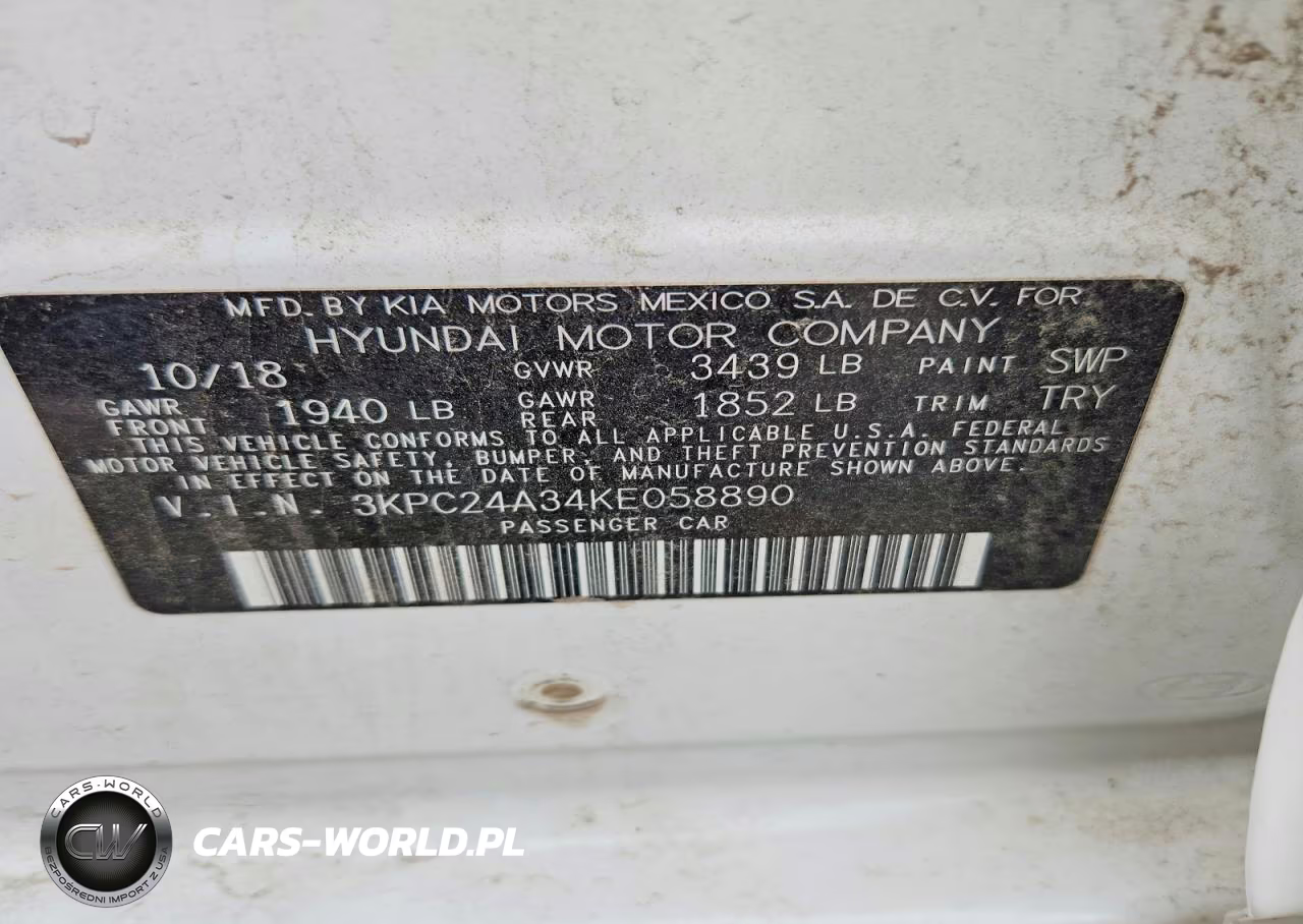 2019 Hyundai Accent Se VIN:3KPC24A34KE058890 - 12