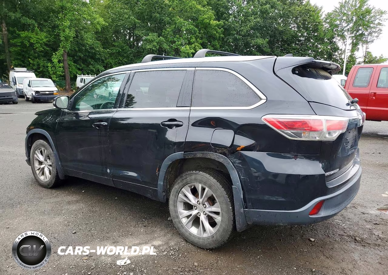 2014 Toyota Highlander Xle VIN:5TDJKRFH4ES012639 - 2