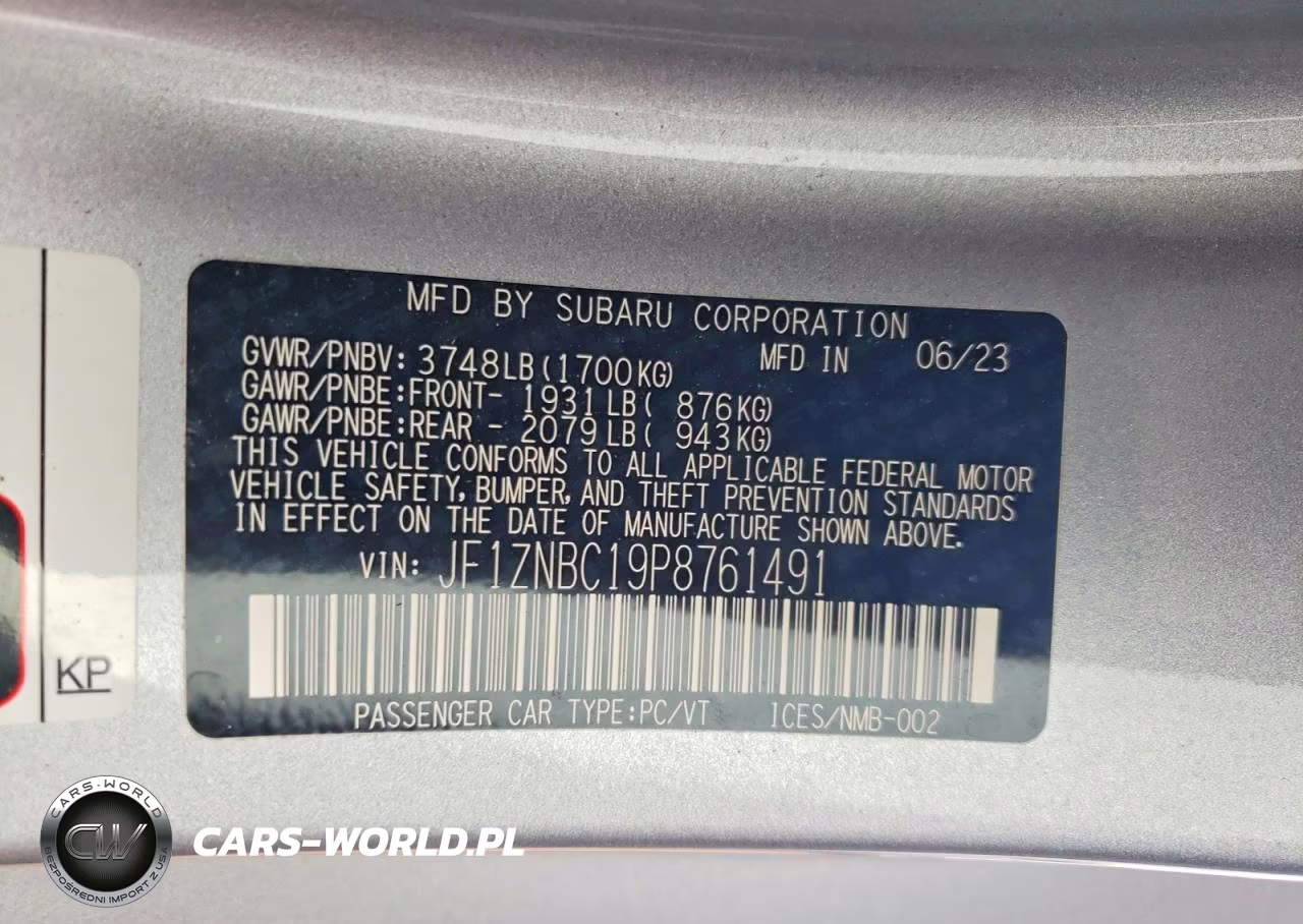 2023 Toyota Gr86 Base VIN:JF1ZNBC19P8761491 - 12