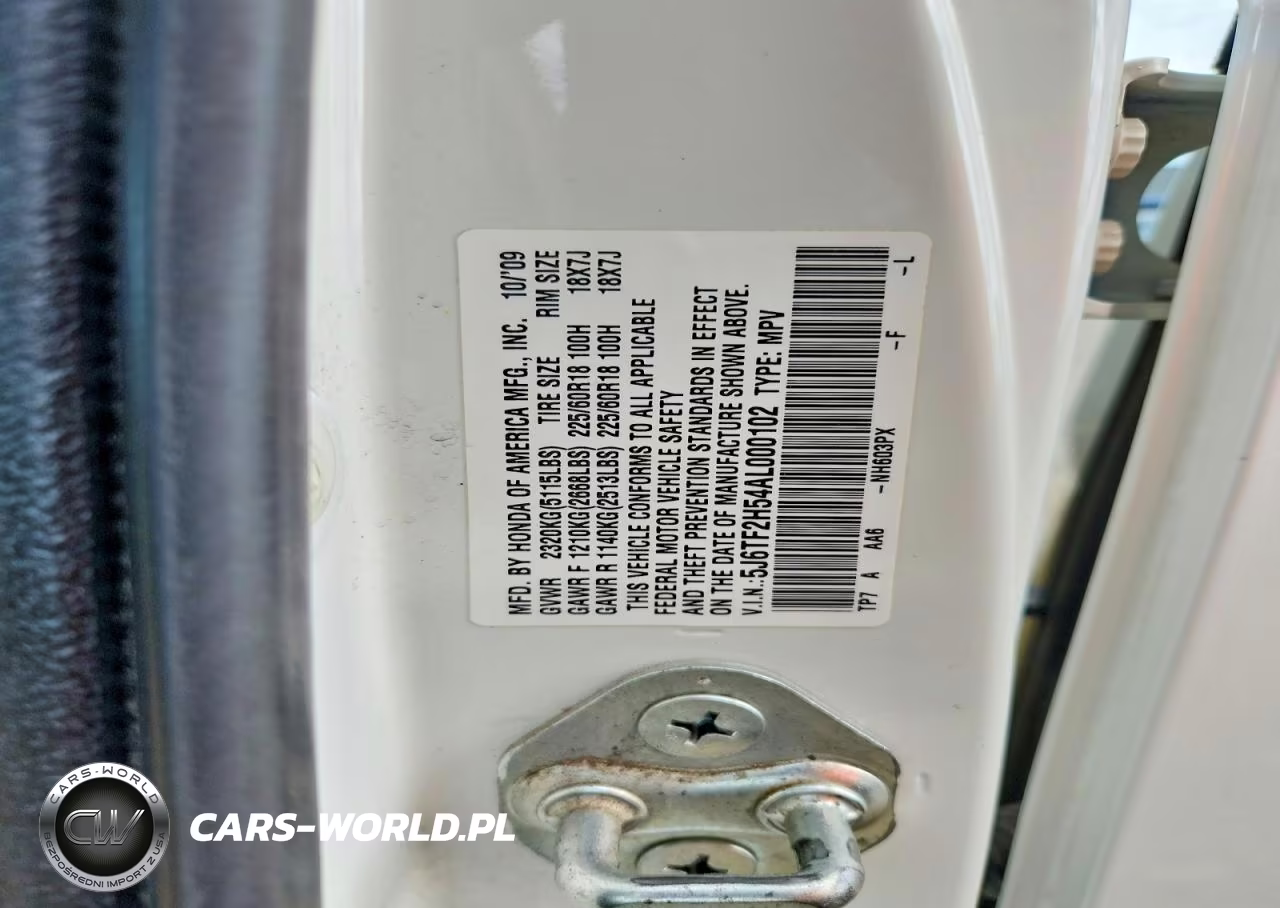 2010 Honda Accord Crosstour Exl VIN:5J6TF2H54AL000102 - 14