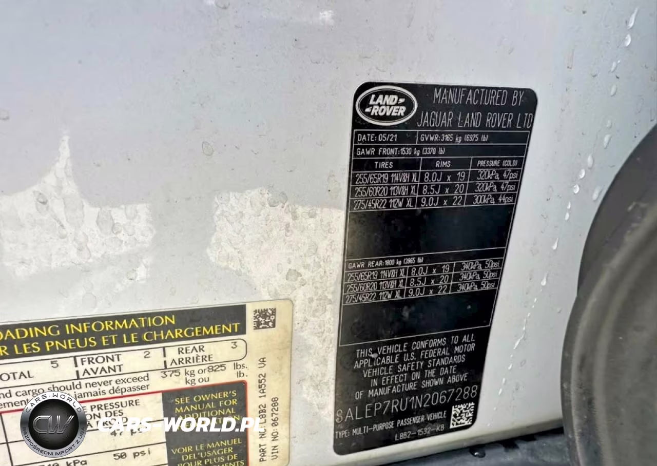 2022 Land Rover Defender 110 Se VIN:SALEP7RU1N2067288 - 10