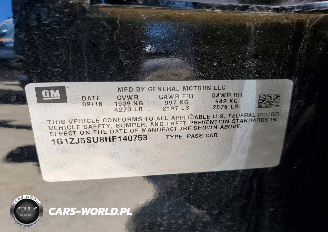 2017 Chevrolet Malibu Hybrid VIN:1G1ZJ5SU8HF140753 - 12