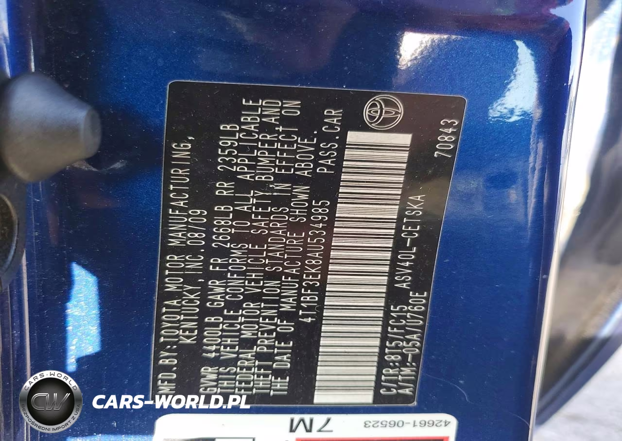 2010 Toyota Camry Se VIN:4T1BF3EK8AU534985 - 12