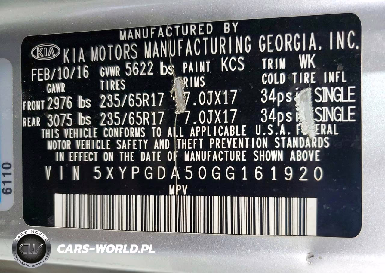 2016 Kia Sorento Lx V6 VIN:5XYPGDA50GG161920 - 13