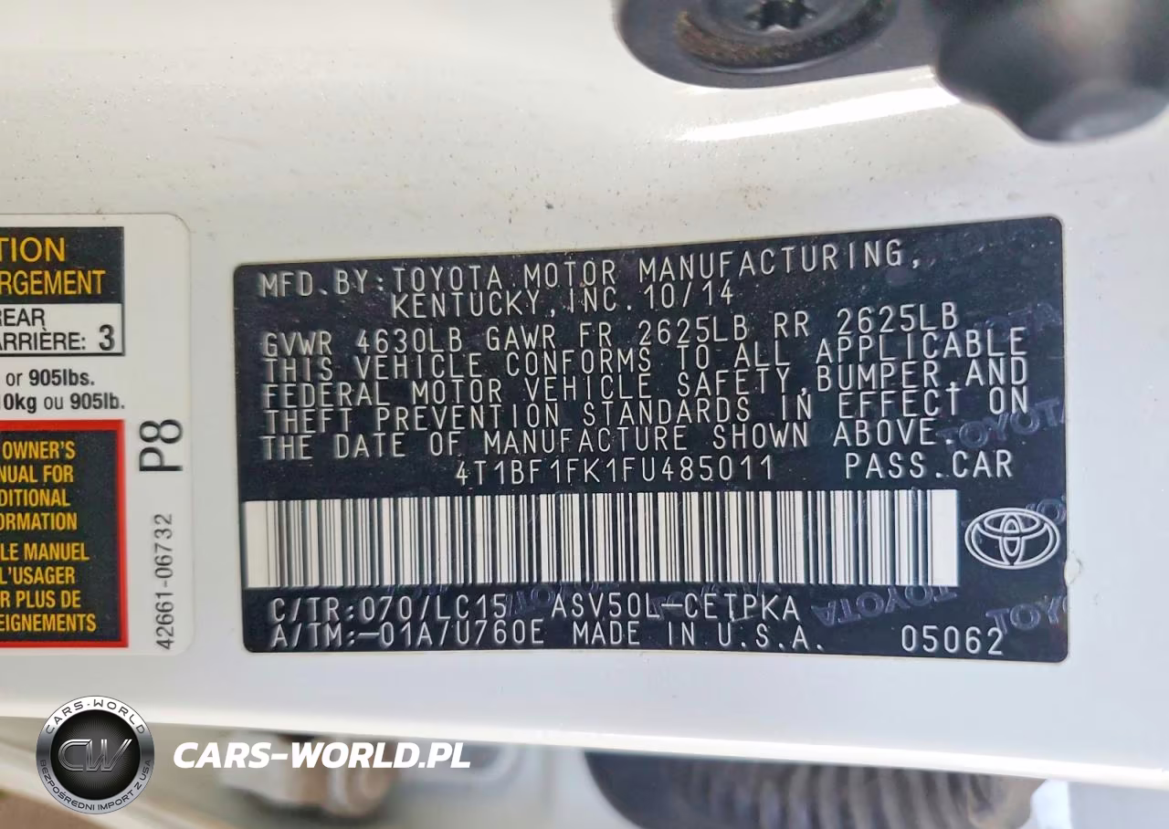 2015 Toyota Camry Xse VIN:4T1BF1FK1FU485011 - 13