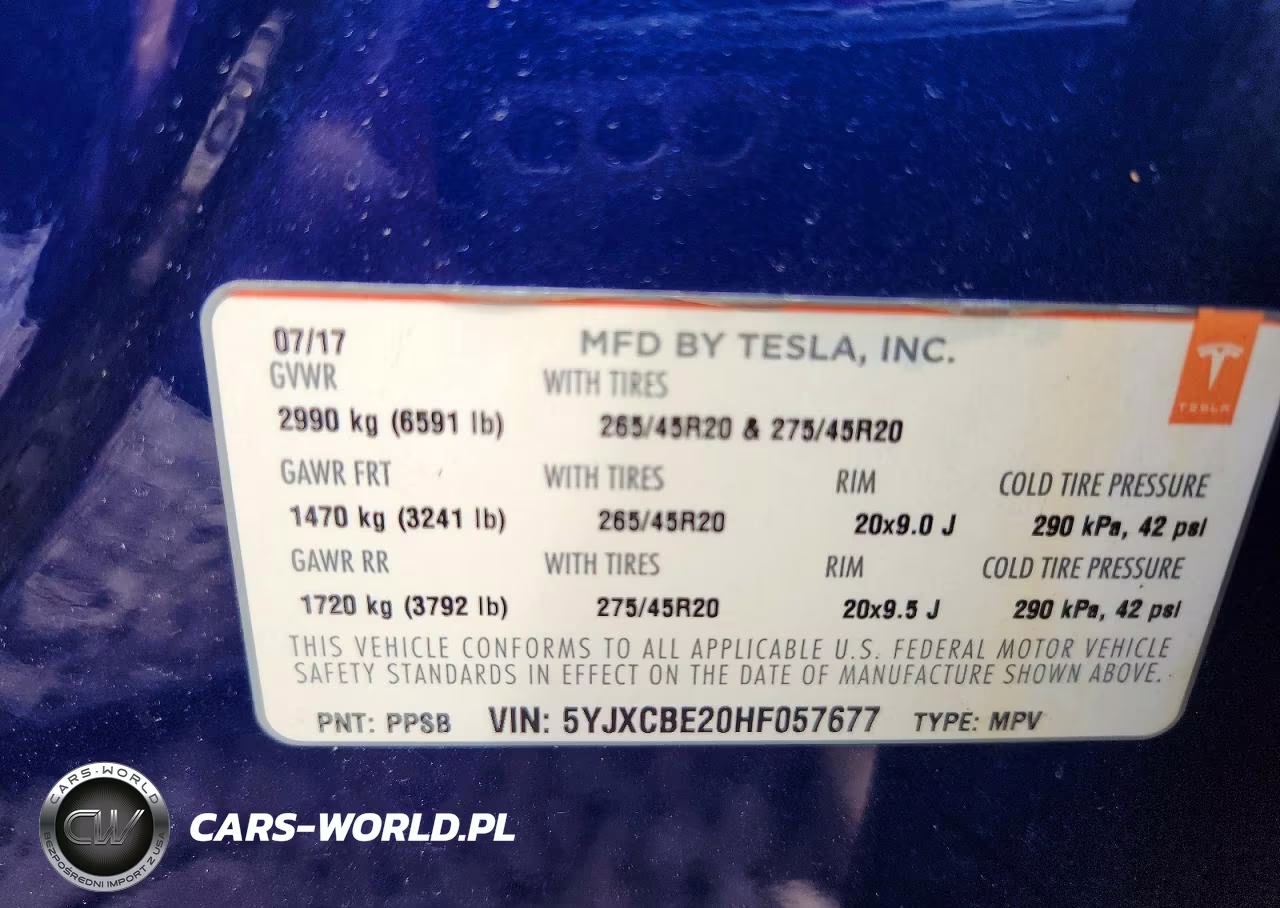 2017 Tesla Model X VIN:5YJXCBE20HF057677 - 13