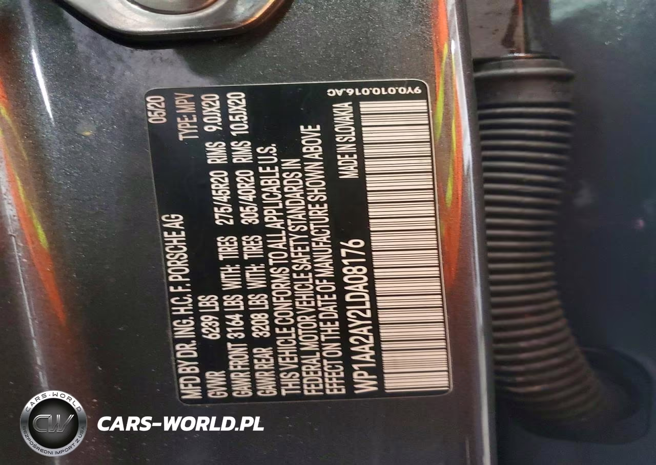 2020 Porsche Cayenne VIN:WP1AA2AY2LDA08176 - 13