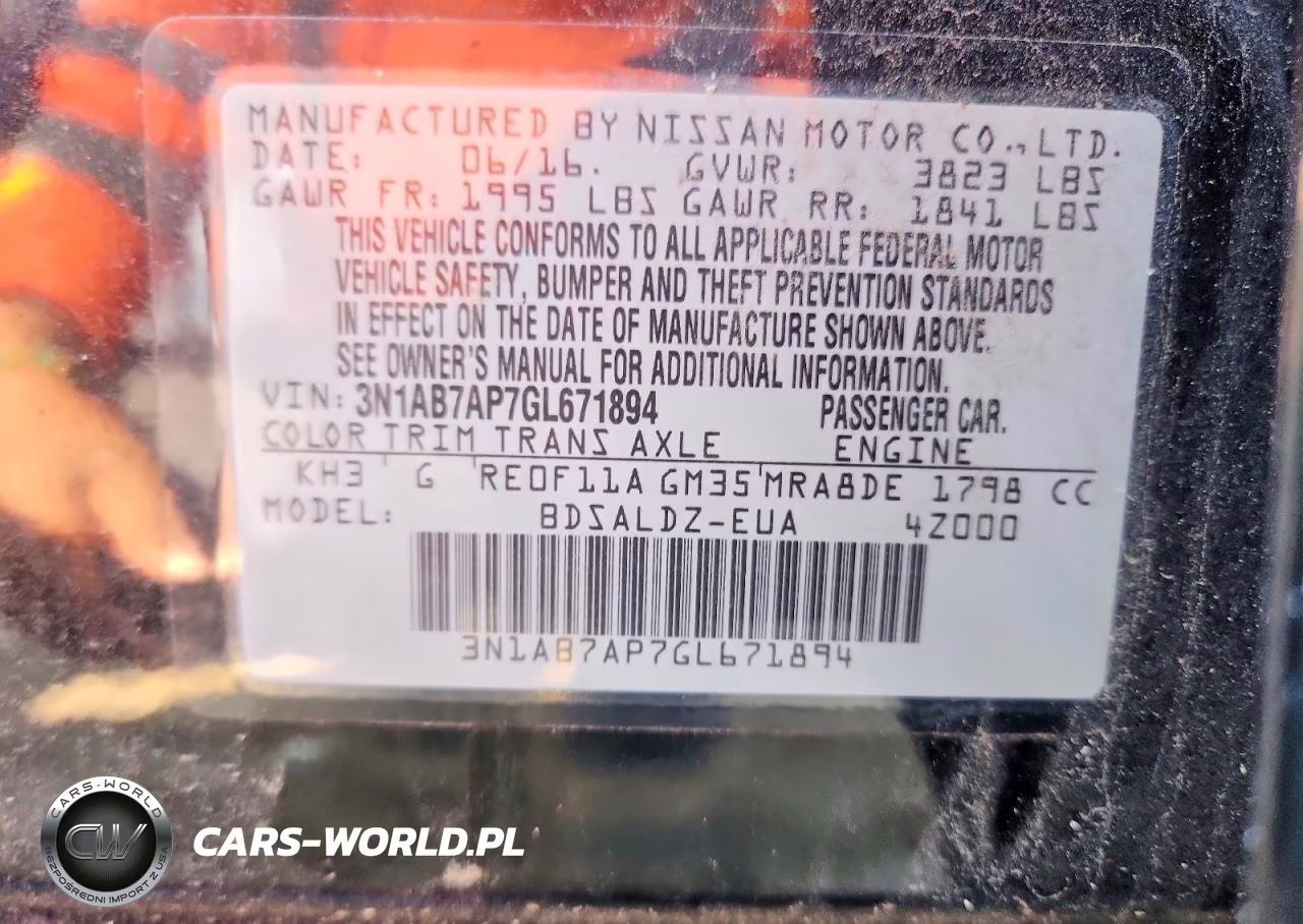 2016 Nissan Sentra Sv VIN:3N1AB7AP7GL671894 - 12