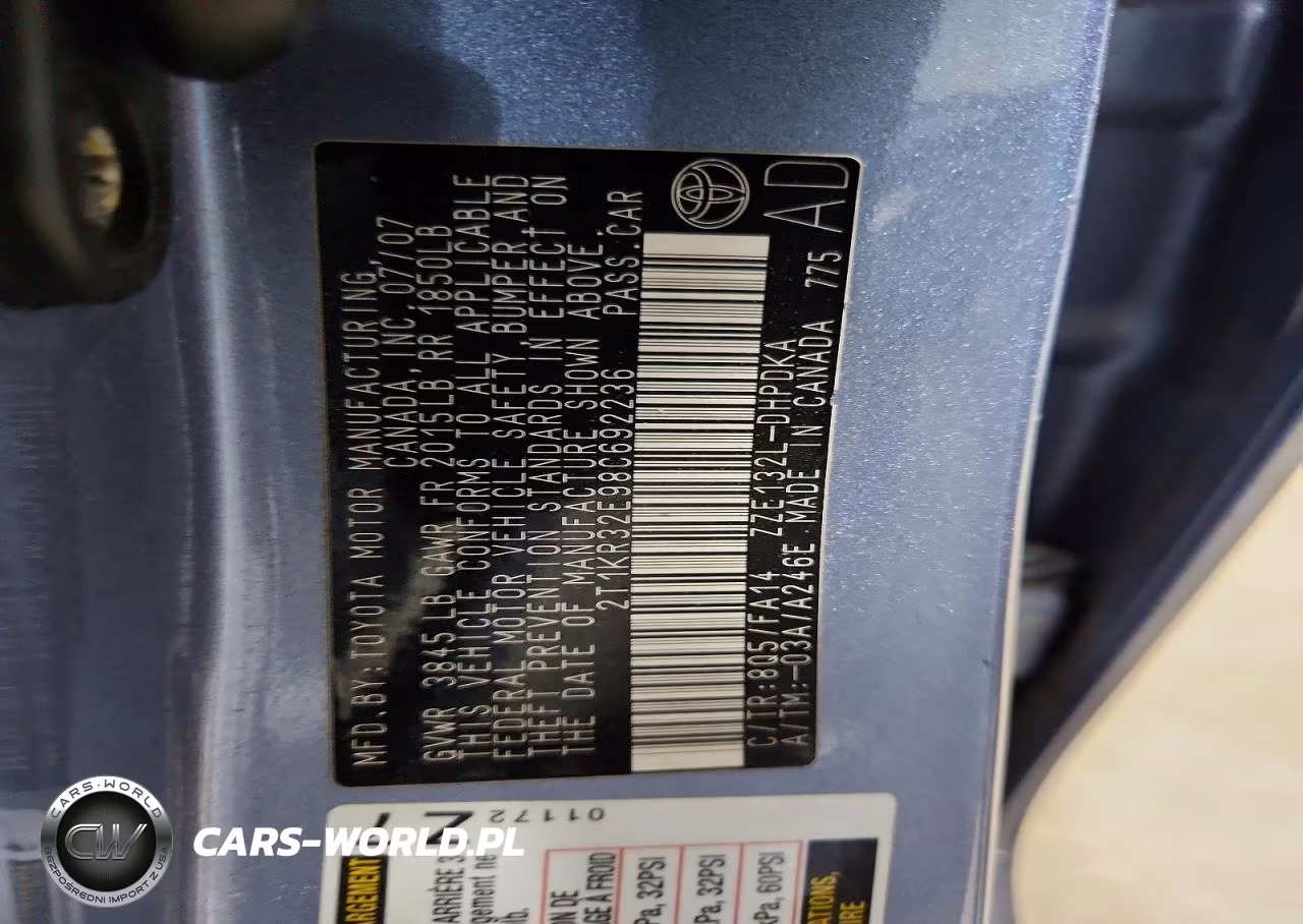 2008 Toyota Corolla Matrix Xr VIN:2T1KR32E98C692236 - 13