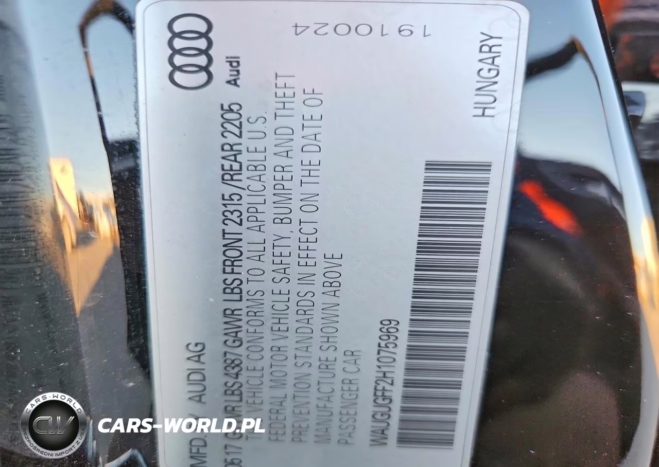 2017 Audi A3 Premium Plus VIN:WAUGUGFF2H1075969 - 12