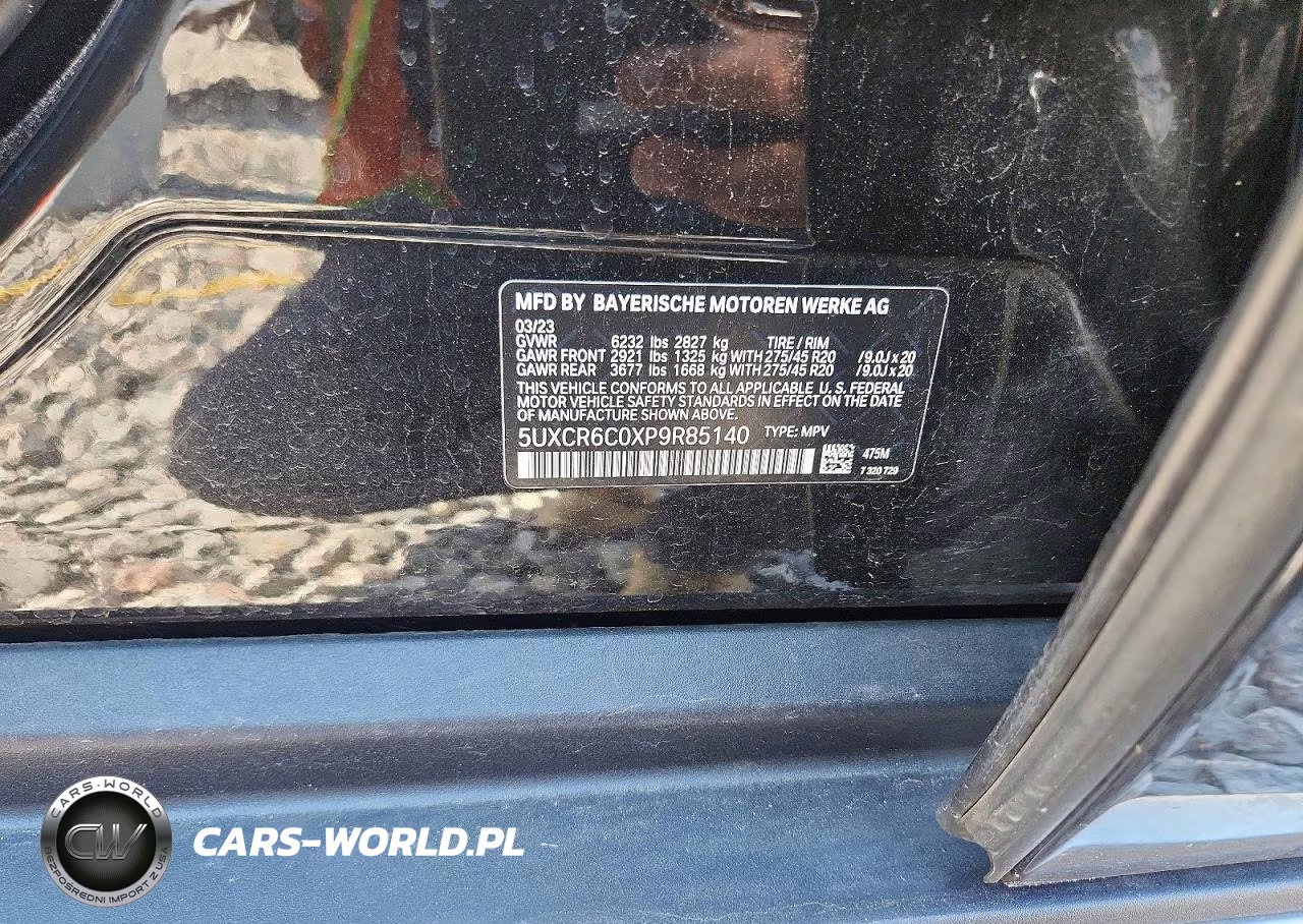 2023 BMW X5 xDrive40I VIN:5UXCR6C0XP9R85140 - 12