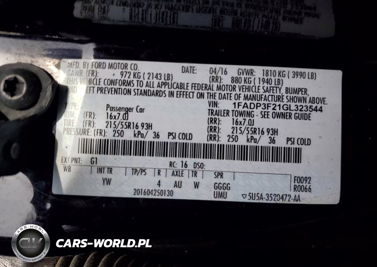 2016 Ford Focus Se VIN:1FADP3F21GL323544 - 12