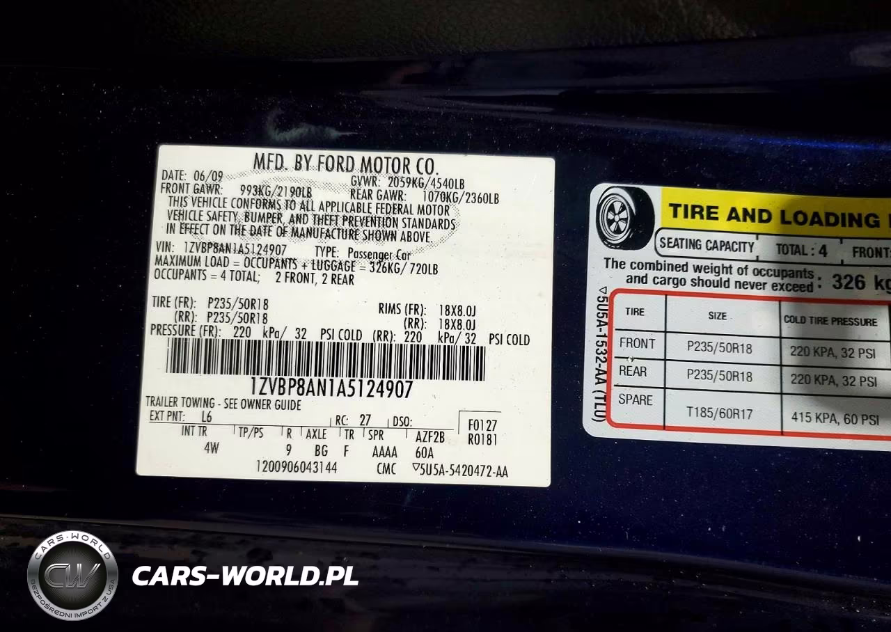 2010 Ford Mustang VIN:1ZVBP8AN1A5124907 - 12