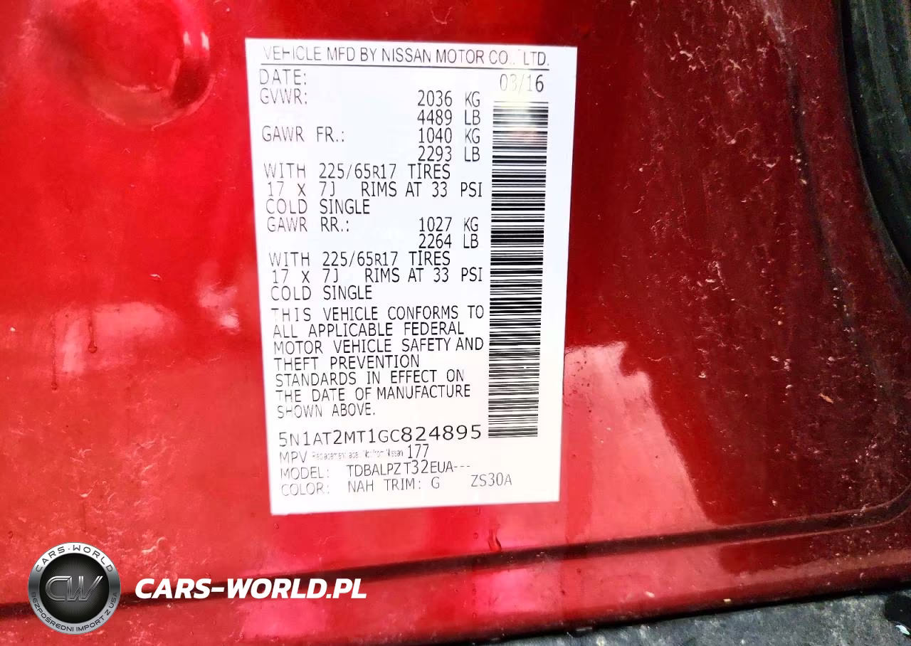 2016 Nissan Rogue S VIN:5N1AT2MT1GC824895 - 12