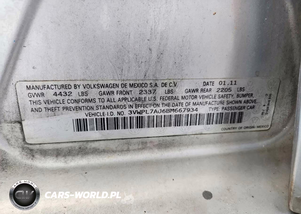 2011 Volkswagen Jetta Tdi VIN:3VWPL7AJ6BM667934 - 13