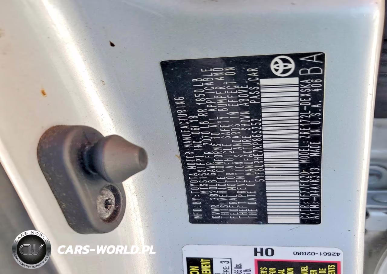 2019 Toyota Corolla Se VIN:5YFBURHE7KP865252 - 12