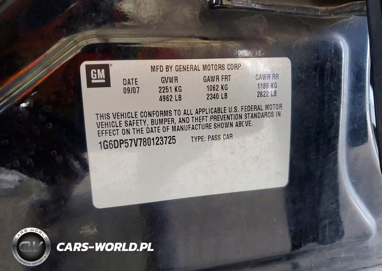 2008 Cadillac Cts Hi Feature V6 VIN:1G6DP57V780123725 - 12