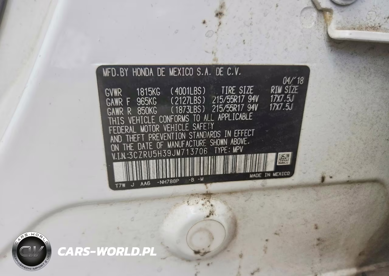 2018 Honda Hr-V Lx VIN:3CZRU5H39JM713706 - 13