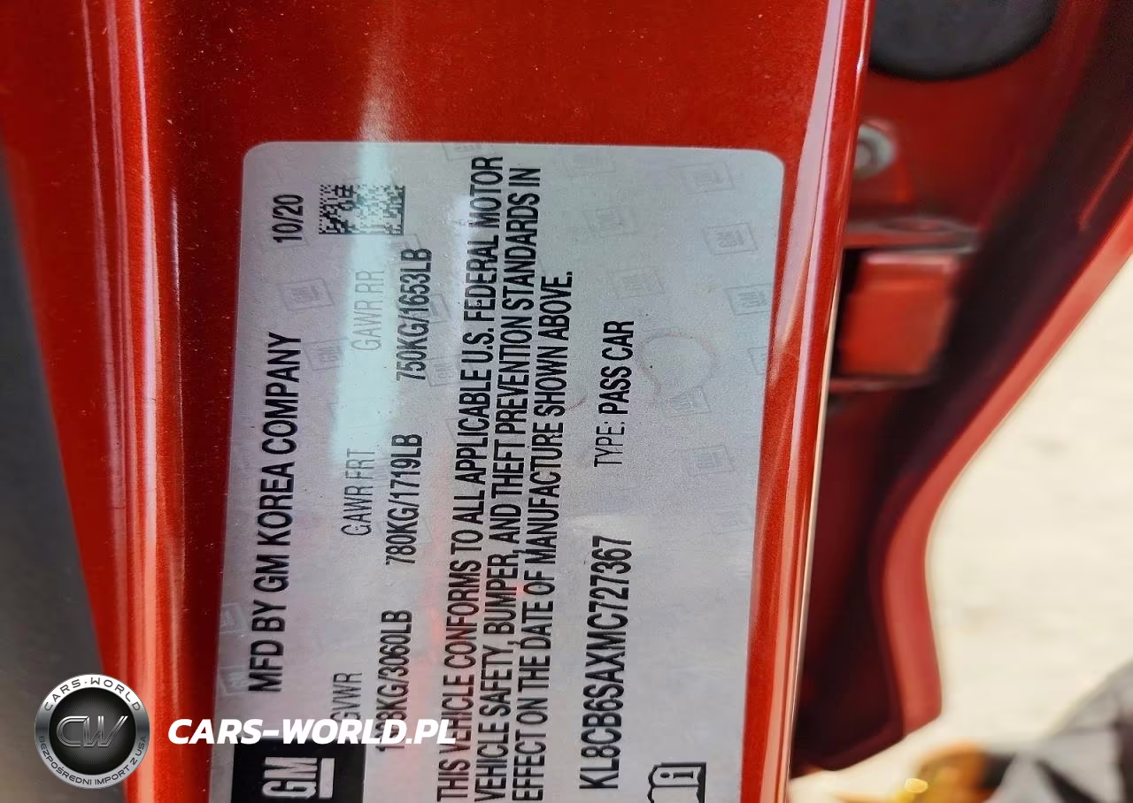 2021 Chevrolet Spark Ls VIN:KL8CB6SAXMC727367 - 12