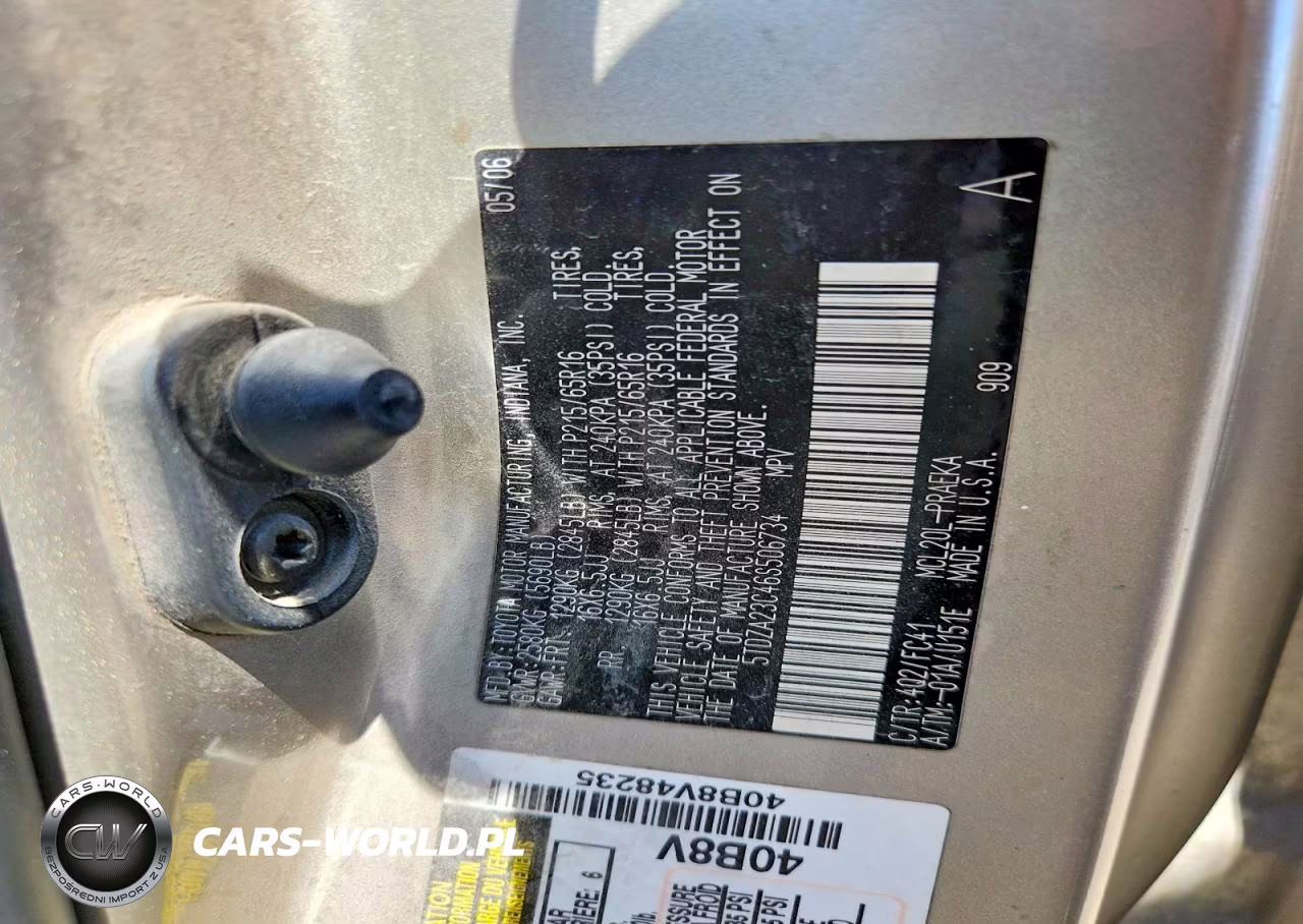 2006 Toyota Sienna 4X4 Ce VIN:5TDZA23C46S506734 - 12