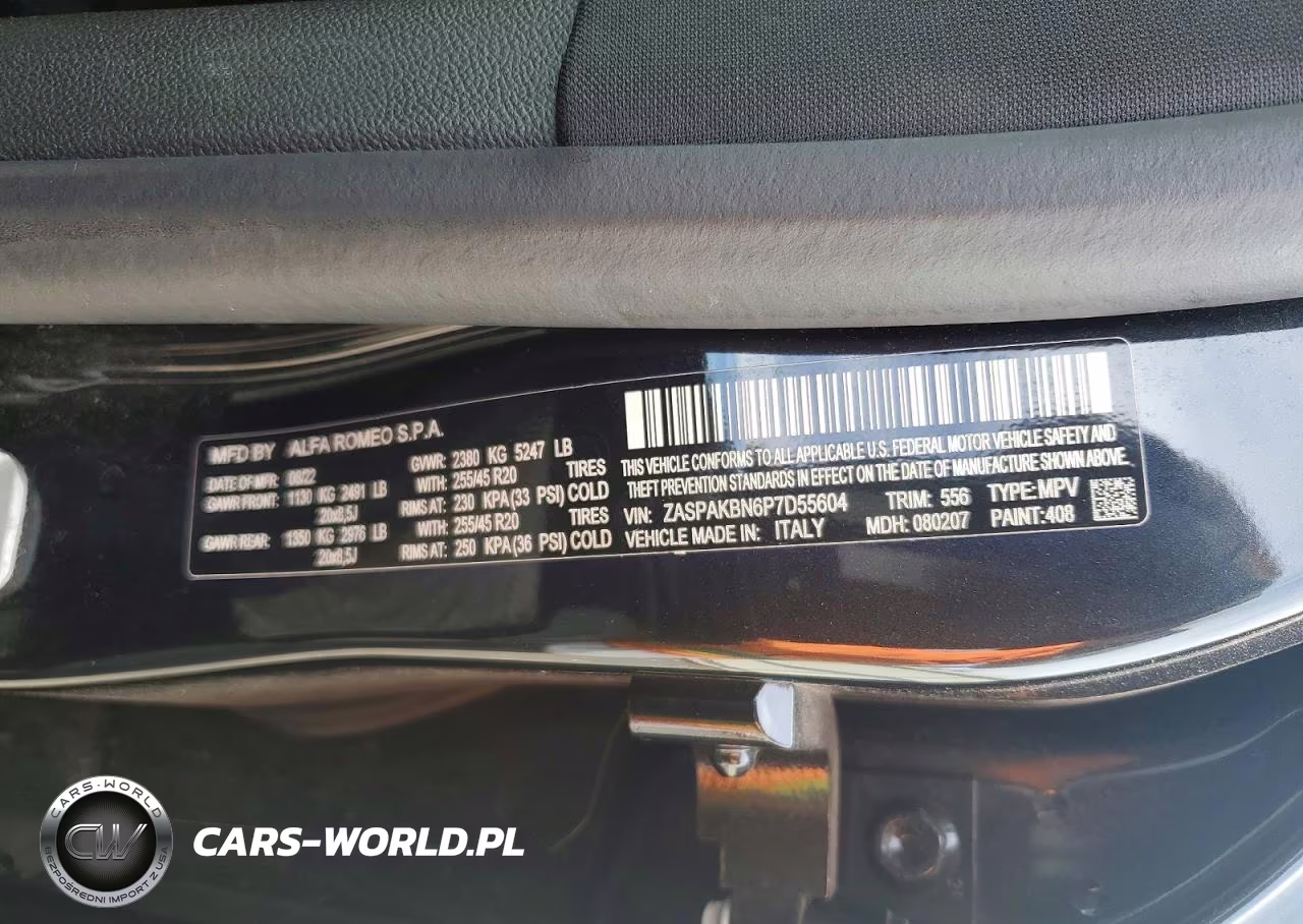 2023 Alfa Romeo Stelvio Ti VIN:ZASPAKBN6P7D55604 - 13