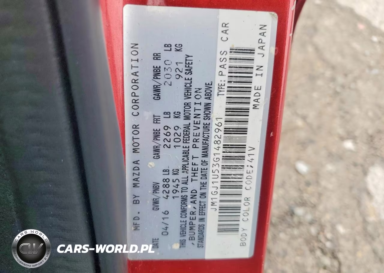 2016 Mazda 6 Sport VIN:JM1GJ1U53G1482961 - 12