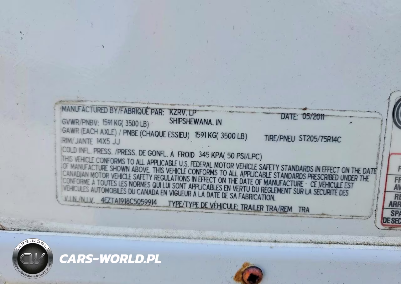 2012 Trai Camper VIN:4EZTA1918C5059914 - 10