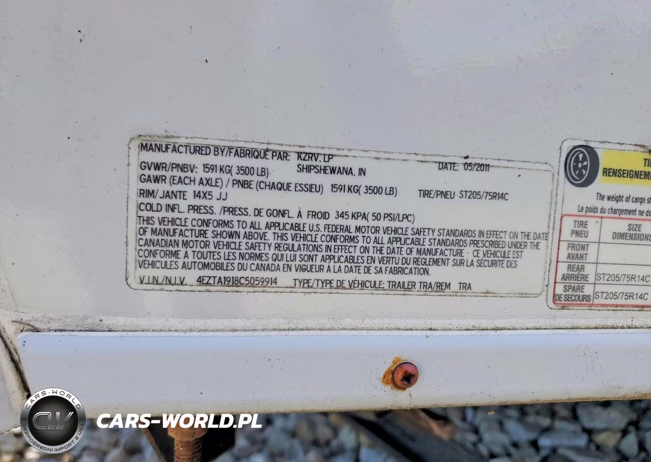 2012 Trai Camper VIN:4EZTA1918C5059914 - 8