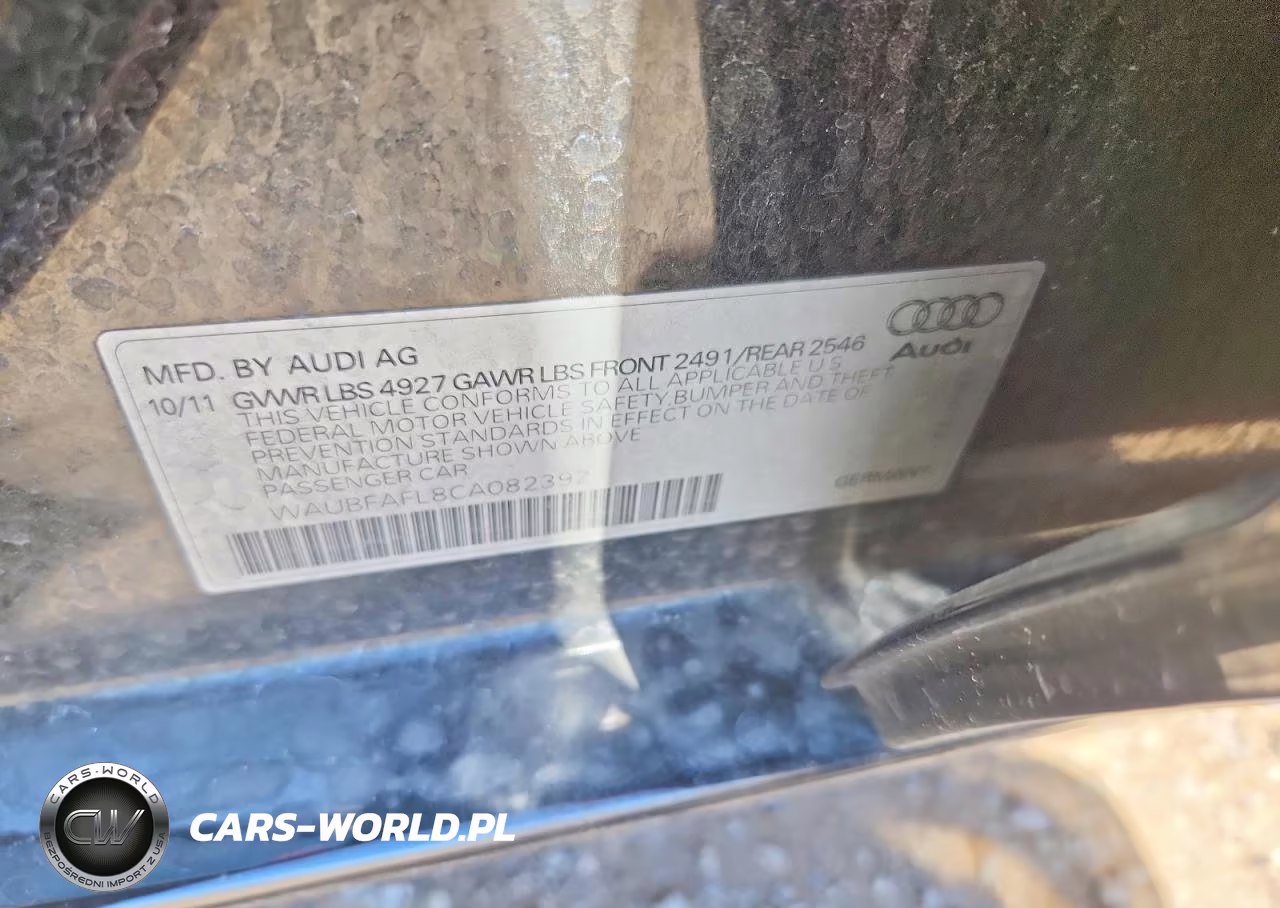 2012 Audi A4 Premium VIN:WAUBFAFL8CA082392 - 12