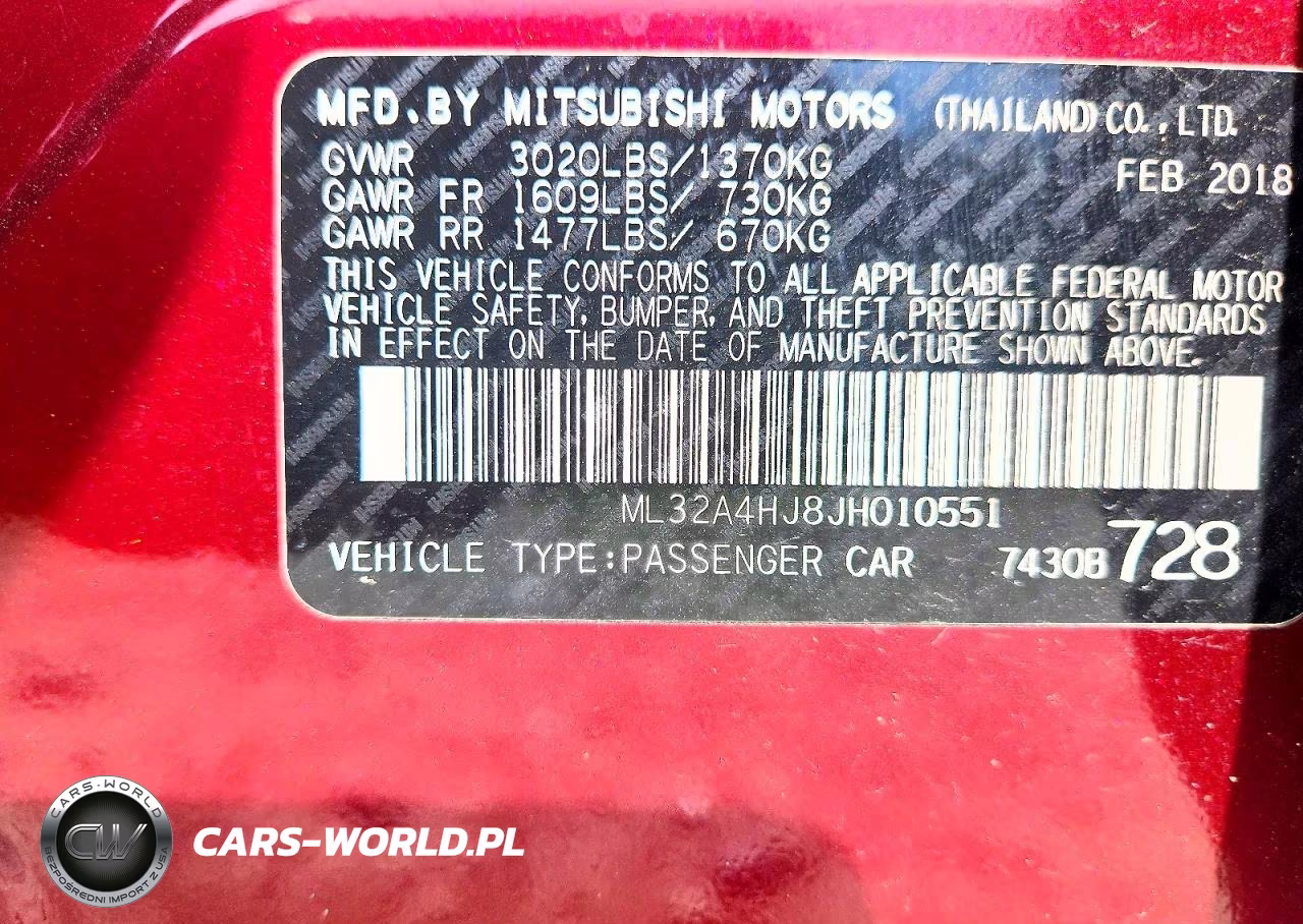2018 Mitsubishi Mirage Se VIN:ML32A4HJ8JH010551 - 12