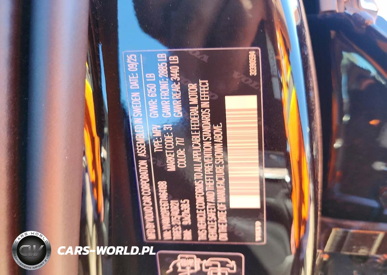 2026 Volvo Xc90 Plus VIN:YV4M12PE6T1464188 - 12