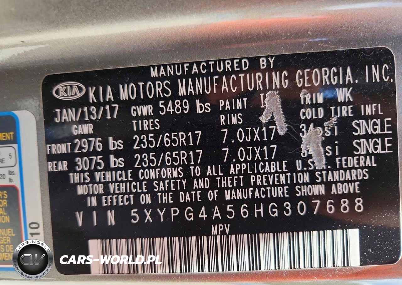 2017 Kia Sorento Lx V6 VIN:5XYPG4A56HG307688 - 13
