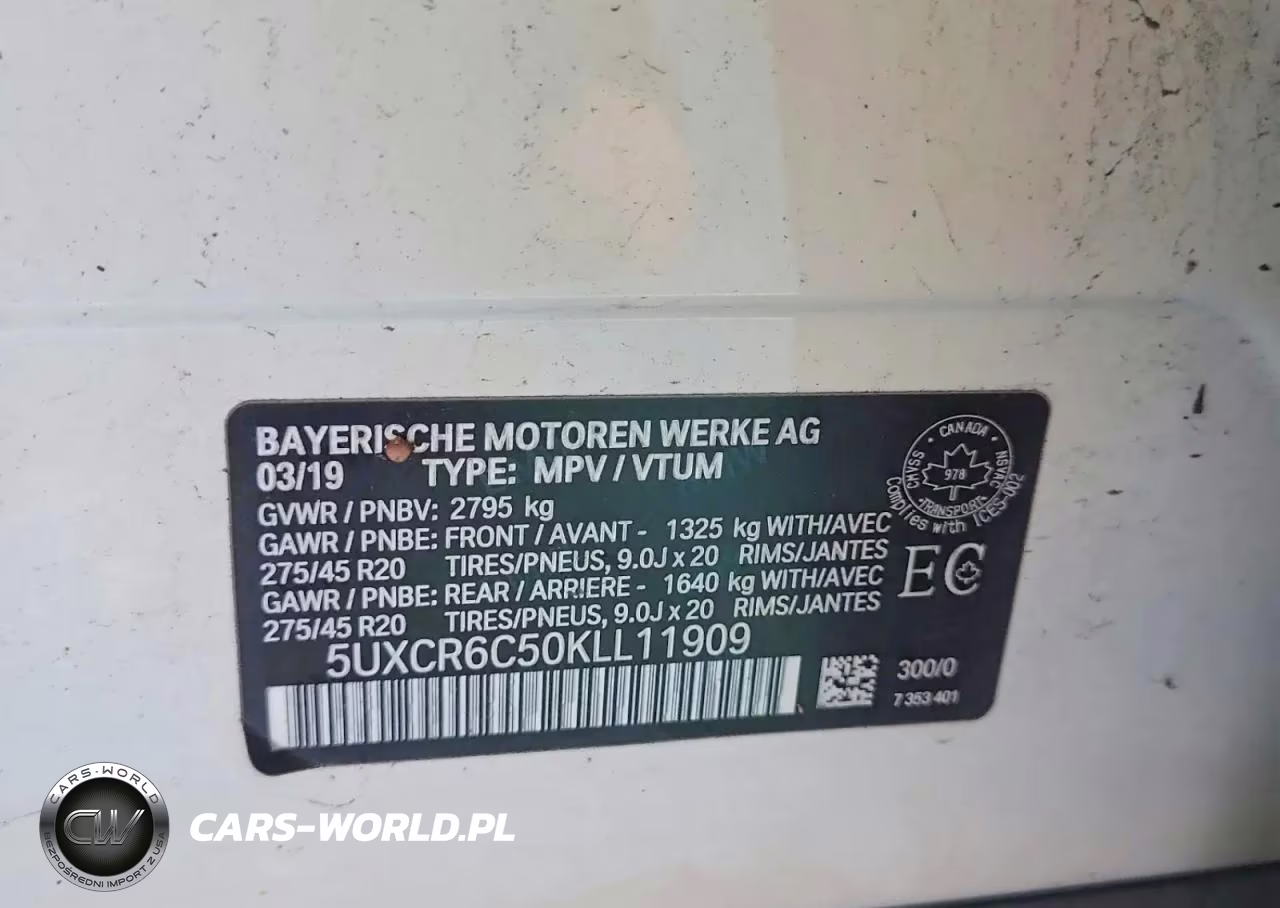2019 BMW X5 xDrive40I VIN:5UXCR6C50KLL11909 - 10
