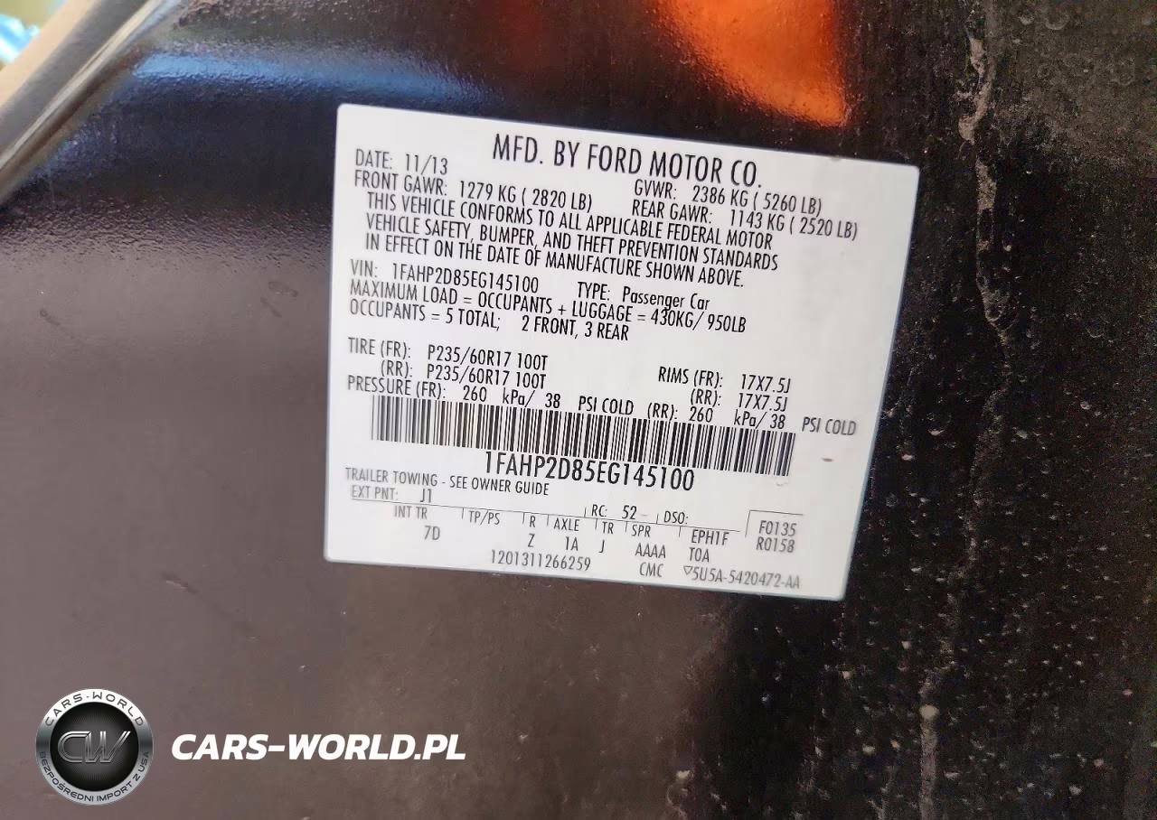 2014 Ford Taurus Se VIN:1FAHP2D85EG145100 - 13