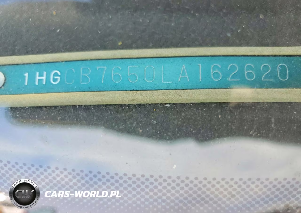 1990 Honda Accord Lx VIN:1HGCB7650LA162620 - 13