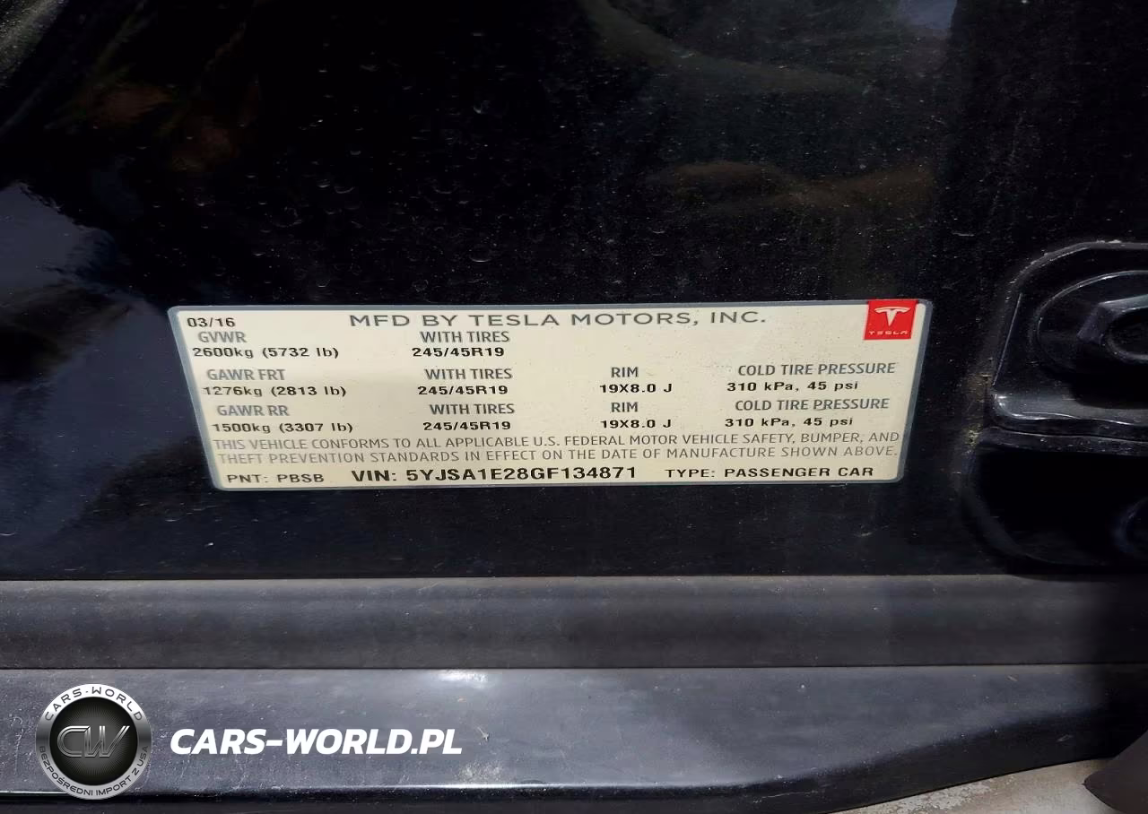 2016 Tesla Model S VIN:5YJSA1E28GF134871 - 13