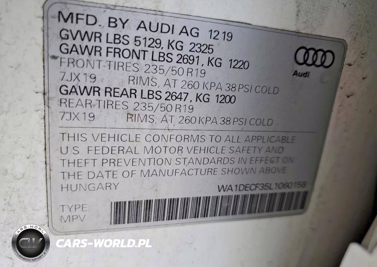 2020 Audi Q3 Premium S Line VIN:WA1DECF35L1060158 - 14