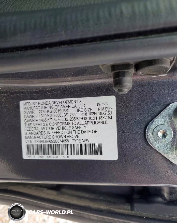 2025 Honda Odyssey Exl VIN:5FNRL6H65SB074058 - 13
