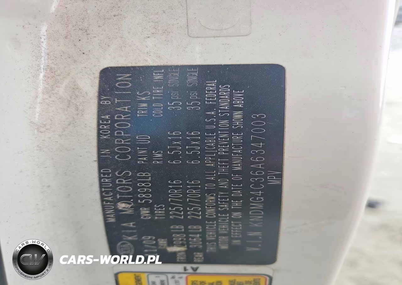 2010 Kia Sedona Lx VIN:KNDMG4C36A6347003 - 14