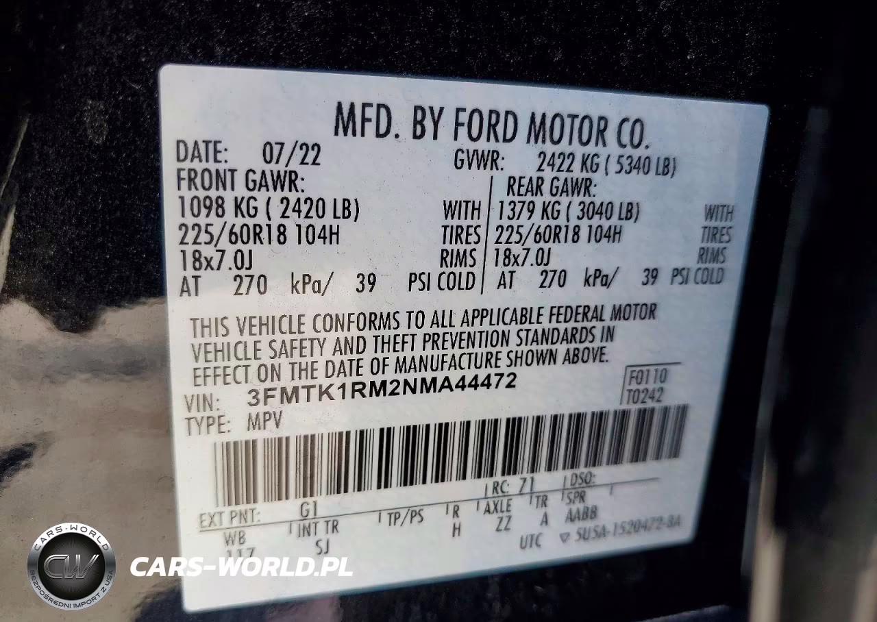 2022 Ford Mustang Mach-E Select VIN:3FMTK1RM2NMA44472 - 13