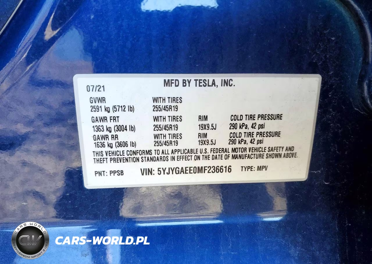 2021 Tesla Model Y VIN:5YJYGAEE0MF236616 - 13