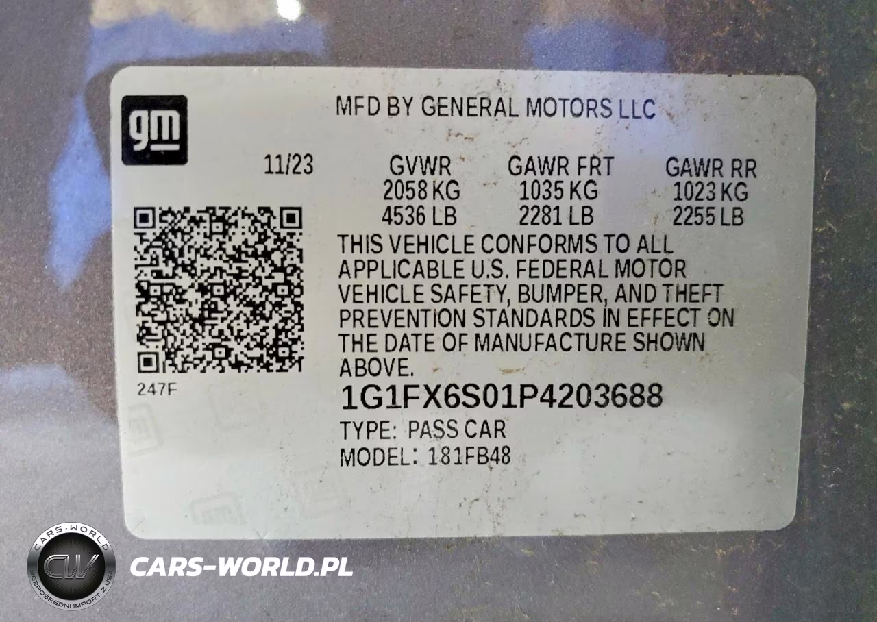 2023 Chevrolet Bolt Ev 2Lt VIN:1G1FX6S01P4203688 - 12
