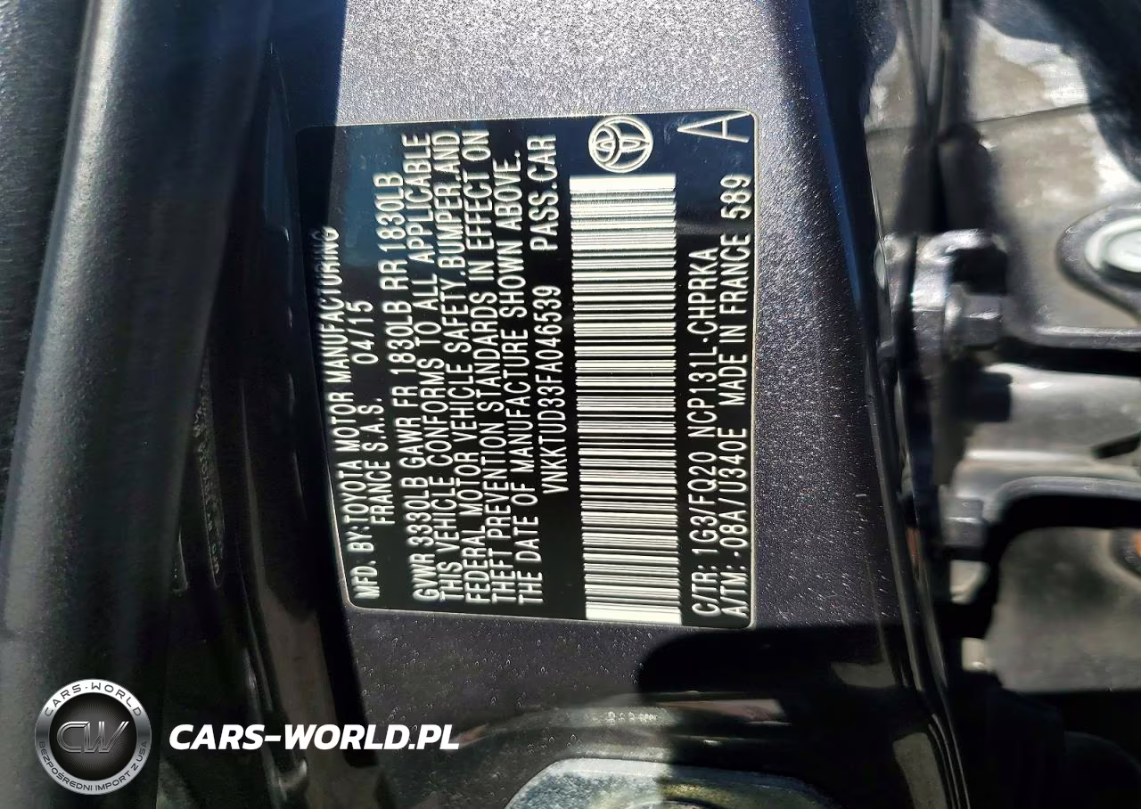 2015 Toyota Yaris 5-Door L VIN:VNKKTUD33FA046539 - 13