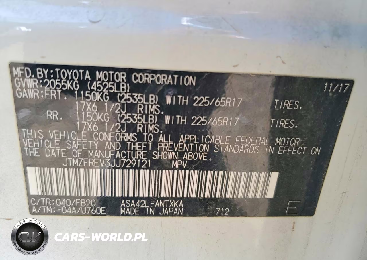 2018 Toyota Rav4 Le VIN:JTMZFREV3JJ729121 - 12