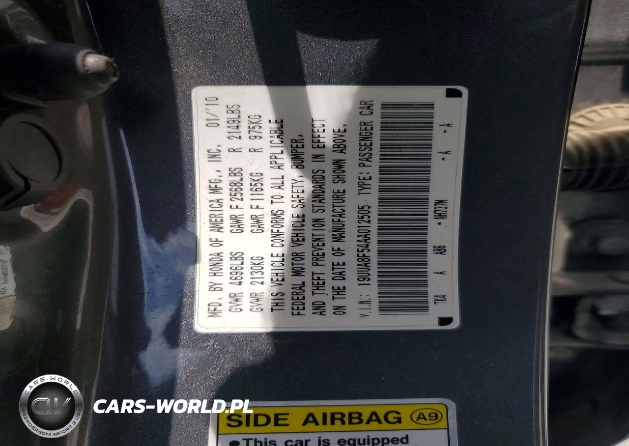2010 Acura Tl VIN:19UUA8F54AA012505 - 12
